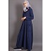 Travel abaya in Jersey - Navy Blue Travel abaya in Jersey - Navy Blue